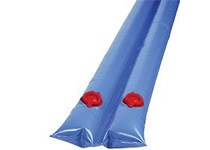 PoolTux 8 ft double chamber pool cover water tube in blue 16 gauge vinyl