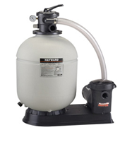 Hayward W3S166T1580S Pro Series S166T sand filter system with multi-port valve and 1 HP pump