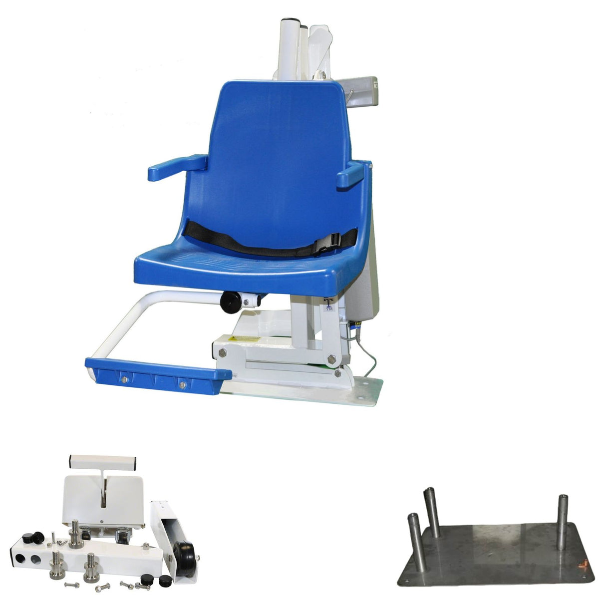 Global Pool Products Commercial C-375 pool lift C375TPAPK with tri-point anchor and portable kit