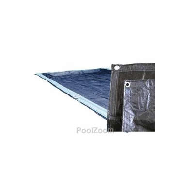 PoolTux 25 foot by 40 foot solid rectangle winter cover with 8 year Royal warranty