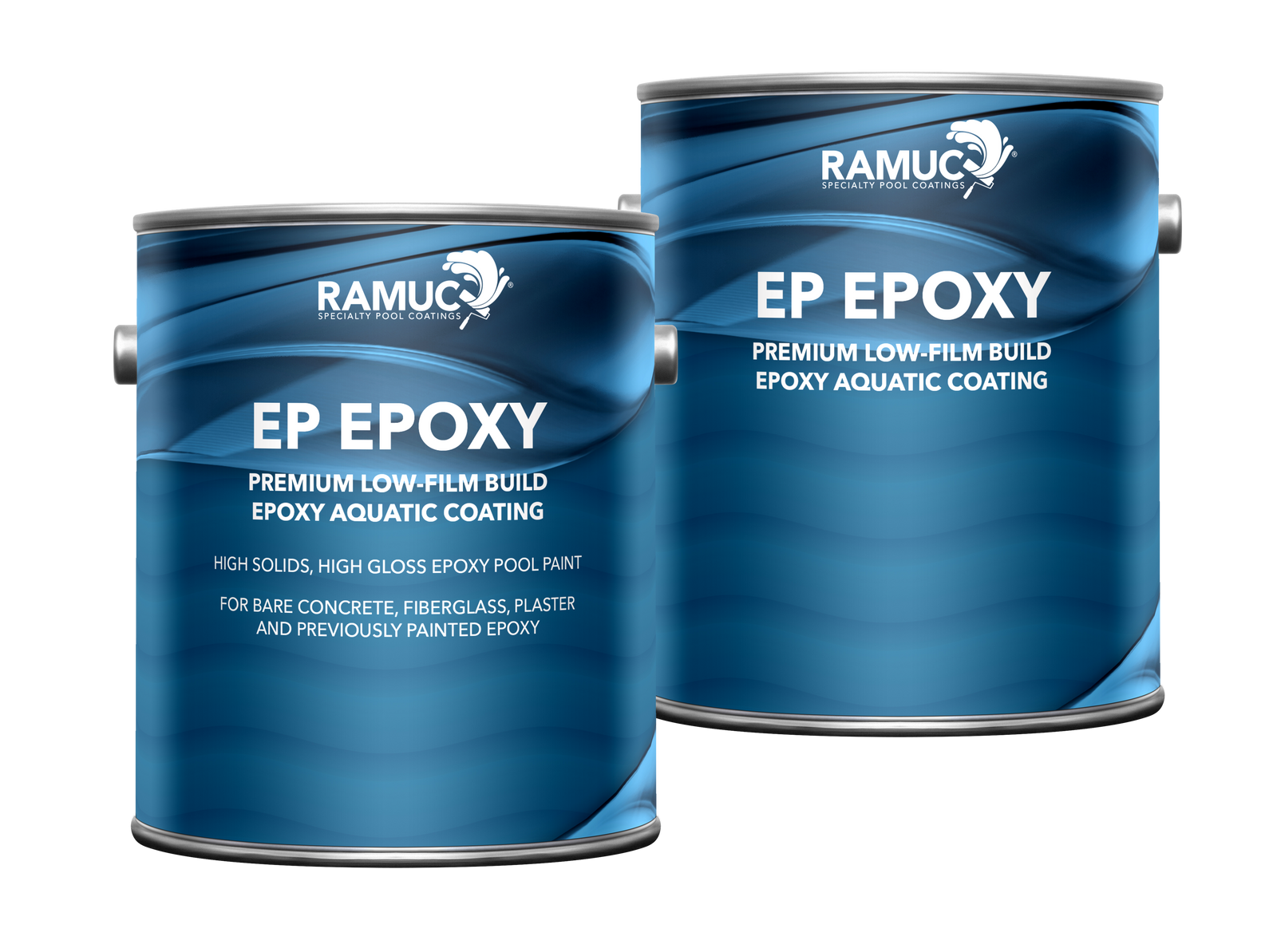 Ramuc EP Epoxy pool coating, white, one gallon container