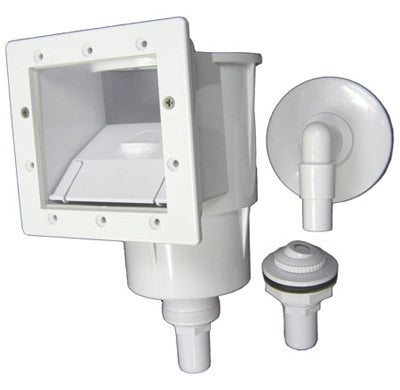 Hayward SP1091LX complete above ground pool skimmer with inlet and vacuum plate, white