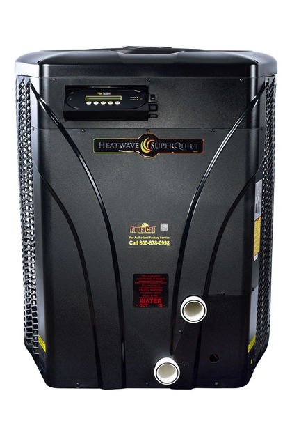 AquaCal HeatWave SuperQuiet IceBreaker SQ200R heat and cool pump, front view