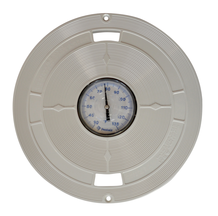 Pentair L1 white skimmer lid with built in thermometer