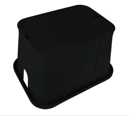 NDS Pro Series 14 in. by 19 in. drainage box with green lid