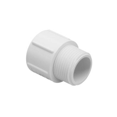 Lasco 436-213 1-1/2 by 2 inch PVC reducer male adapter, MPT x slip