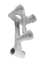 Waterway 210-3410G gunite straight body power seat kit with 3 jet manifold