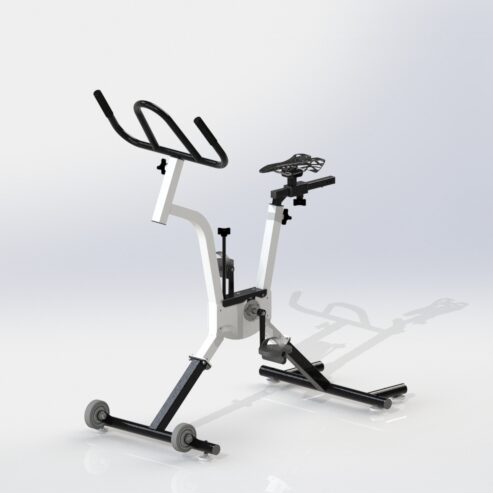 Aqua Creek F-PWRWV-G ProWave pool bike in neon green and black
