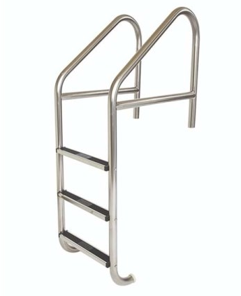 S.R. Smith 10136-12-MG 35 inch Standard Crossbrace Plus commercial 3-step ladder with 12 inch extension