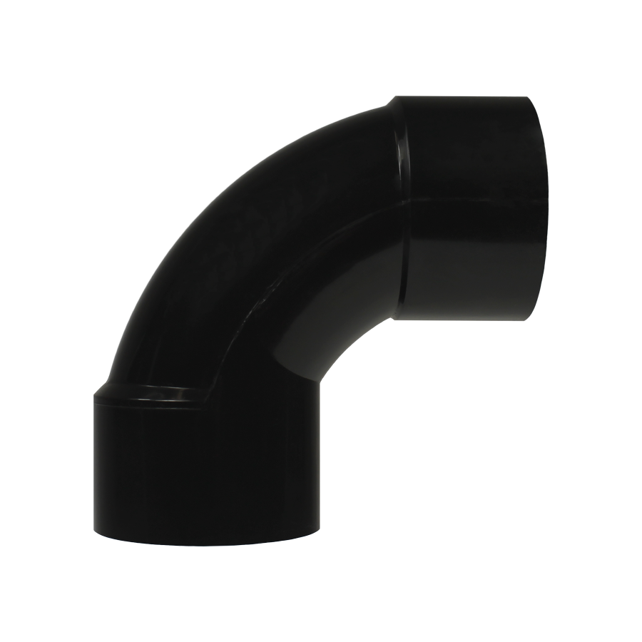 CMP FullFlow 21005-004-000 2 inch black PVC sweep 90 degree elbow, slip x slip
