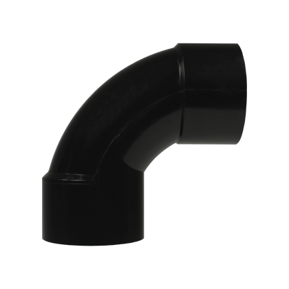 CMP FullFlow 2" PVC Sweep 90 Degree Elbow Slip x Slip, Black