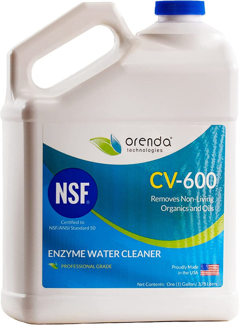 Orenda CV-600 catalytic enzyme water cleaner, 1 gallon bottle