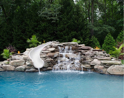 S.R. Smith GRS15-CR-61-C 15 ft Garden Ride preconfigured custom slide, right curve, Seashell