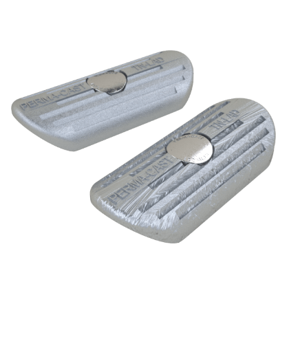 Perma-Cast TN-LD Technode zinc ladder anode for a 1.9 in. ladder rail