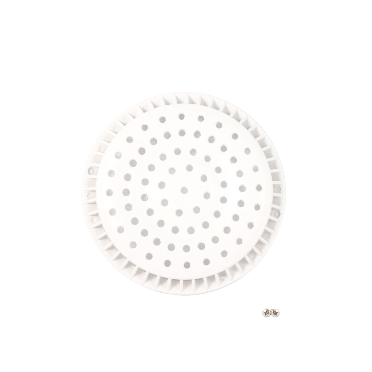Waterway Plastics 645-2150 V white 8 inch anti-vortex main drain cover