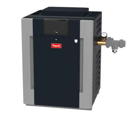 Raypak B-R406A-EN-C digital ASME pool heater with bronze headers