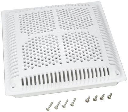 Hayward WGX1032BHF2 12 in. square high flow main drain grate with inner frame