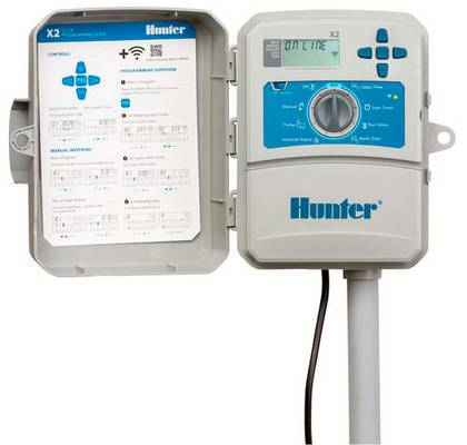 Hunter X21400 outdoor irrigation controller with plug