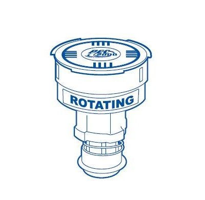 Paramount 004-552-5020-08 PCC2000 rotating nozzle with jet inserts, light gray