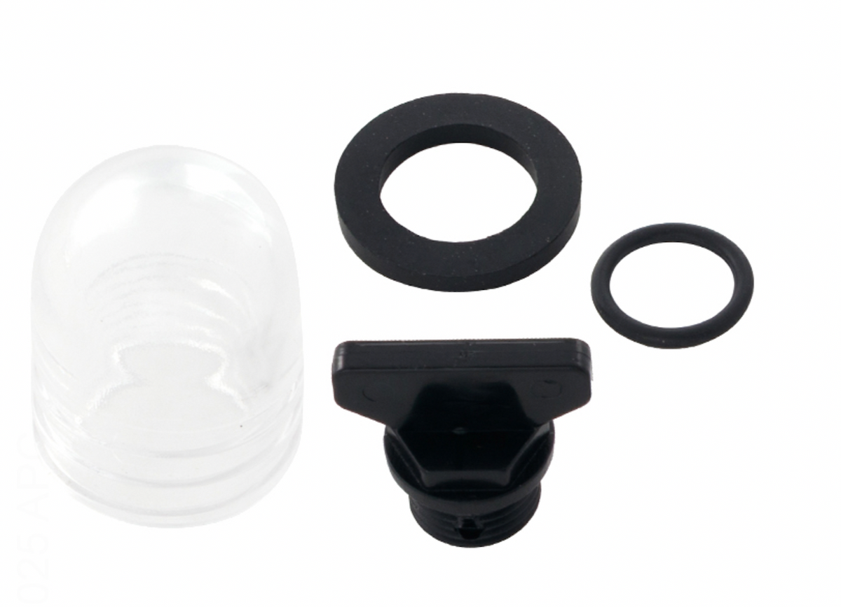 Jandy R0989300 sight glass with plug kit for a top mount sand filter