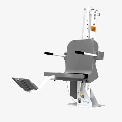 Aqua Creek Admiral ADA Pool Lift, 450 lb, No Anchor, White with Gray Seat, F-ADMRL-G