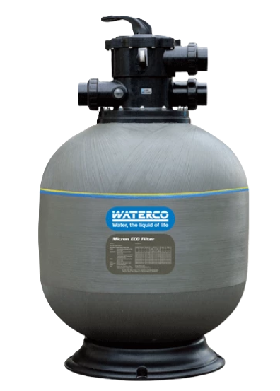 Waterco Micron S600 top mount fiberglass sand filter with multiport valve