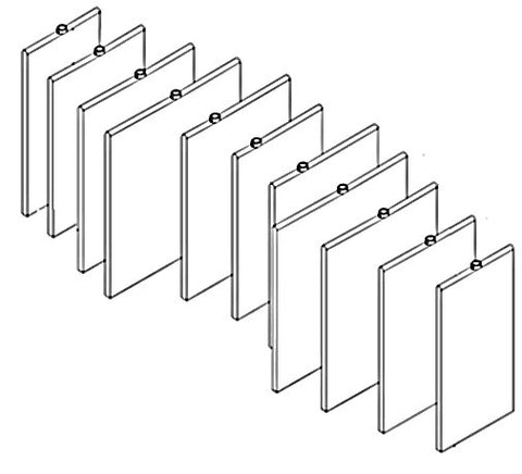 Filbur FS-3037 full 11 grid set for the Sta-Rite System 3 S7D75 DE filter