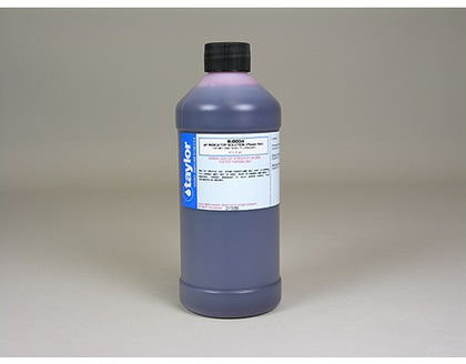 Taylor R-0004-E Phenol Red #4 pH indicator solution, 16 oz bottle