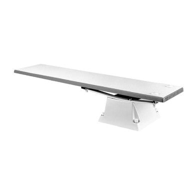 S.R. Smith 68-209-6182 8 ft Frontier III diving board on Supreme base, Radiant White
