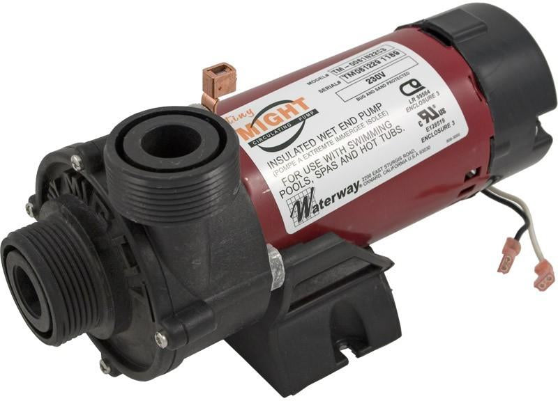 Waterway Tiny Might complete spa circulating pump, 1/16 HP single speed, 1 inch union, 230V