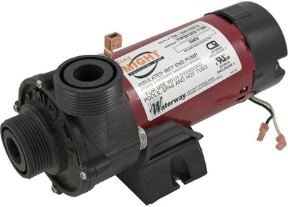 Waterway Tiny Might complete spa circulating pump, 1/16 HP single speed, 1 inch union, 230V