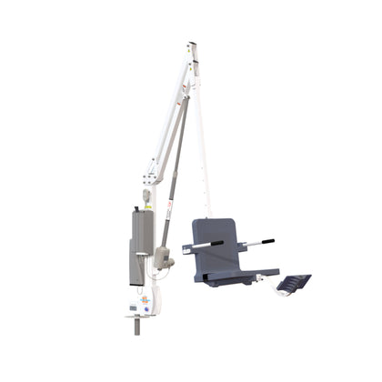 Aqua Creek F-REVXL-G Revolution XL pool lift in white and gray, 500 lb capacity