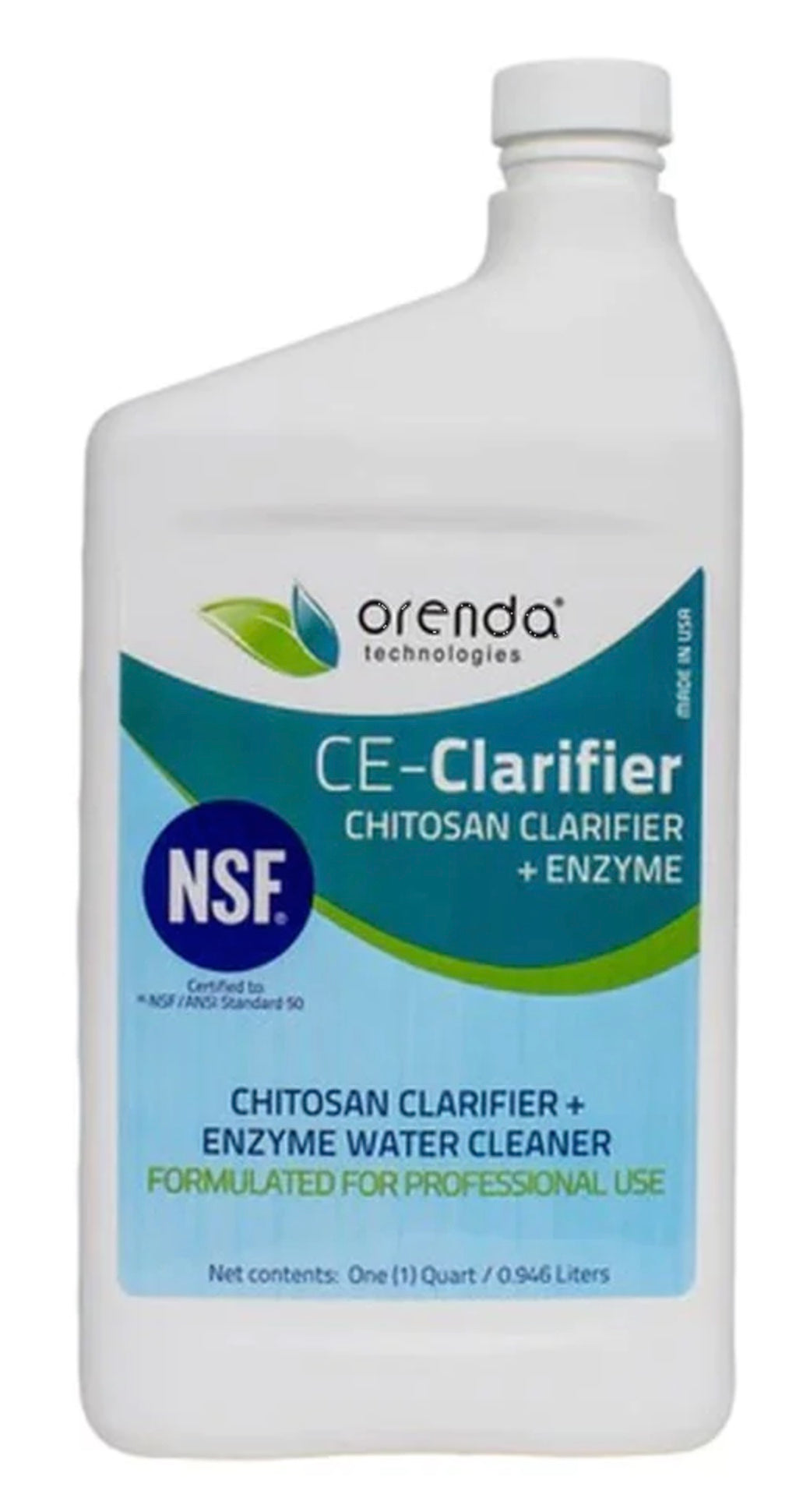 Orenda CE-Clarifier chitosan clarifier plus enzyme, 1 quart bottle