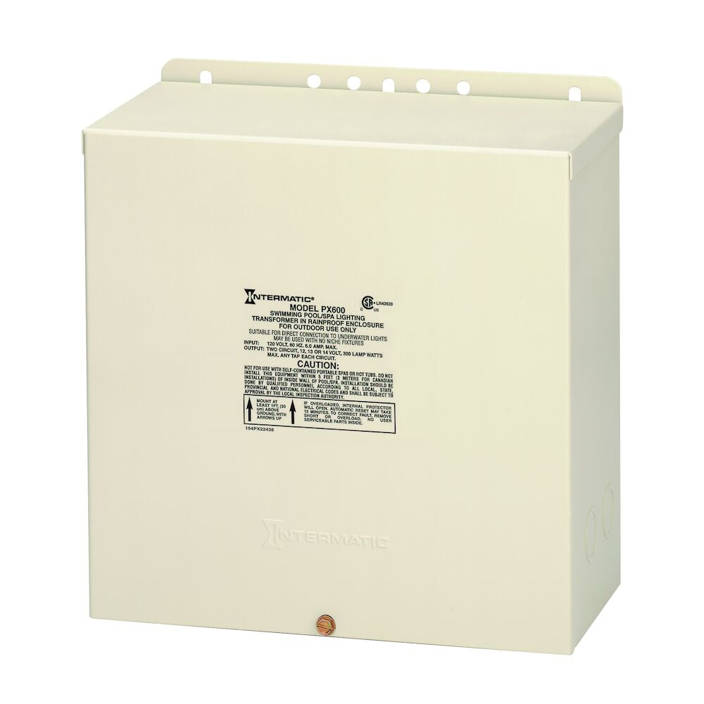 Intermatic PX600 600 watt pool and spa safety transformer in beige steel enclosure