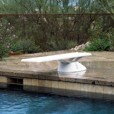 Inter-Fab EDGE-BASE-9 fiberglass diving board base and jig in gray for 6 ft and 8 ft boards