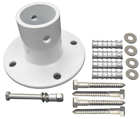 Perma-Cast PF-3119-A aluminum slide flange with four anchors for 1.9 in. rail