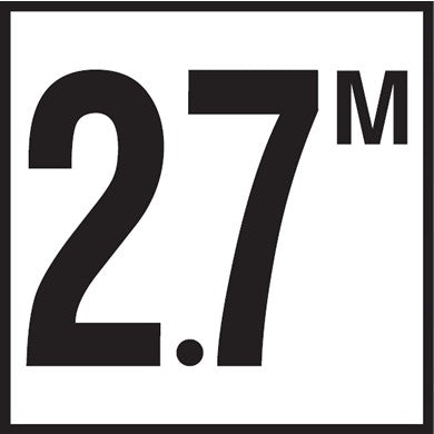 Inlays C622727 2.7 meter non-skid ceramic depth marker tile, 6 in by 6 in, deck version