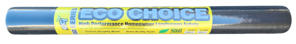 GCI 18031 black ProSpun landscape fabric roll, Eco Choice 180 Series, 3 ft x 100 ft