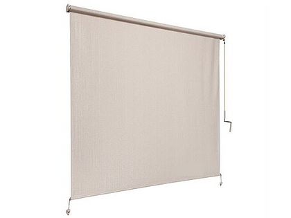 Coolaroo 474836 exterior cordless sun shade, 8 by 8 foot in pebble