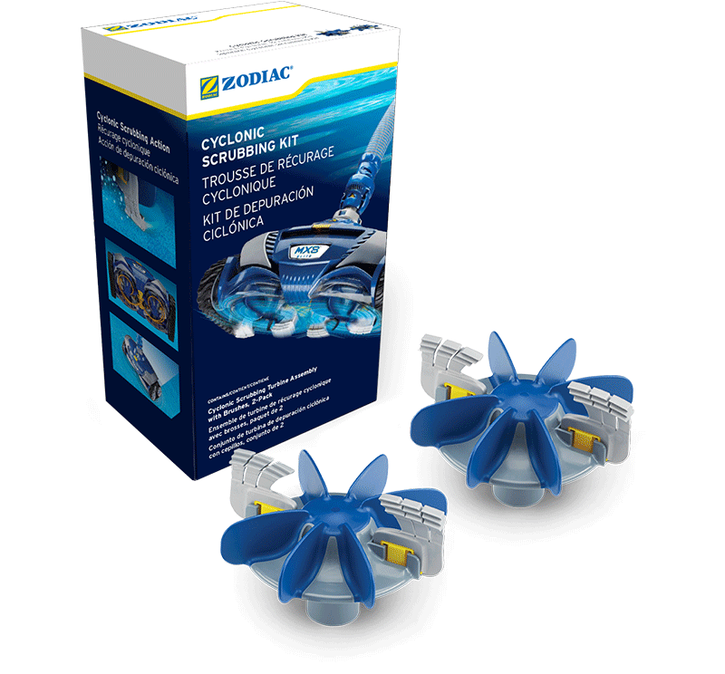 Zodiac R0714300 cyclonic scrubbing turbine assembly for MX8 Elite, 2 pack
