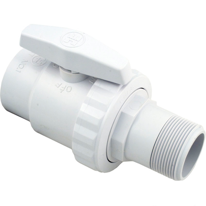 Hayward SP0723 Trimline 2-way ball valve, 1-1/2 inch mpt by 1-1/2 inch fpt