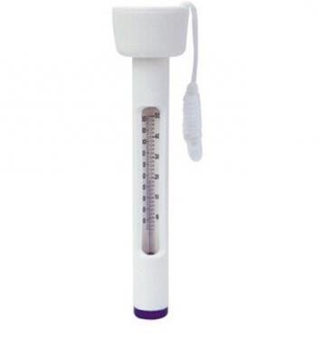 Poolstyle PS084 deluxe floating pool thermometer with cord
