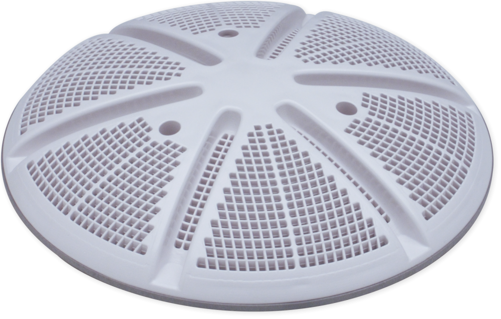 Waterway 640-2130 V 10 in. Ultra-Retro drain suction outlet in white