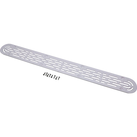 AquaStar 32CDFLNFK101 32 in. white channel drain flat grate suction outlet