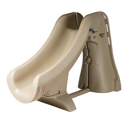 S.R. Smith SlideAway removable pool slide in taupe