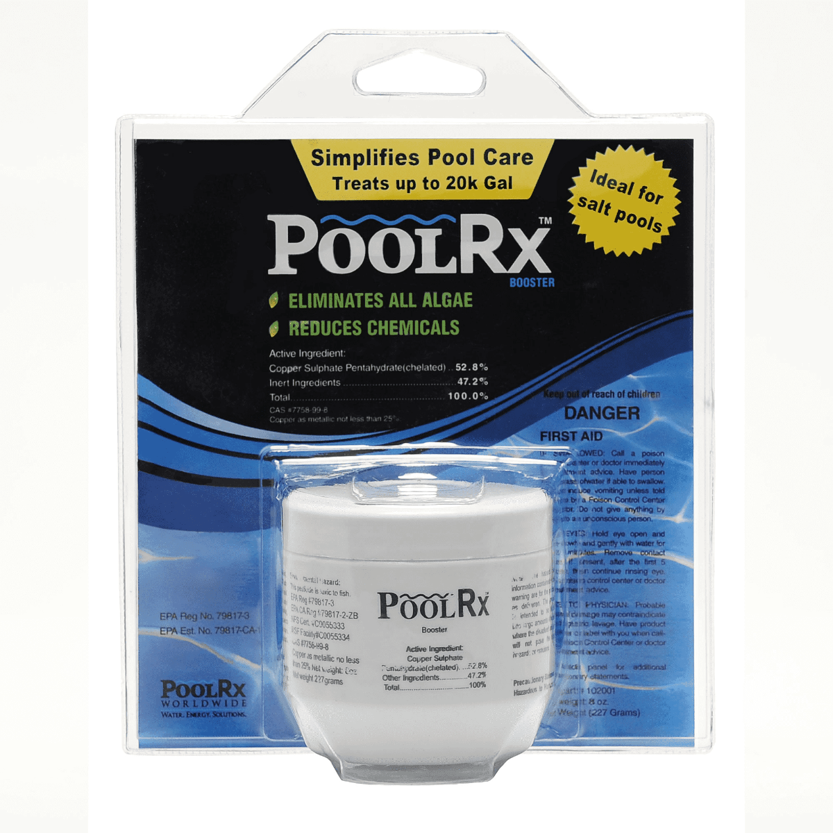 PoolRx 102001A blue booster mineral pack for PoolRx units