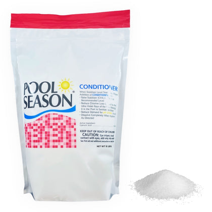Pool Season pool stabilizer and conditioner pouch, 100 percent cyanuric acid