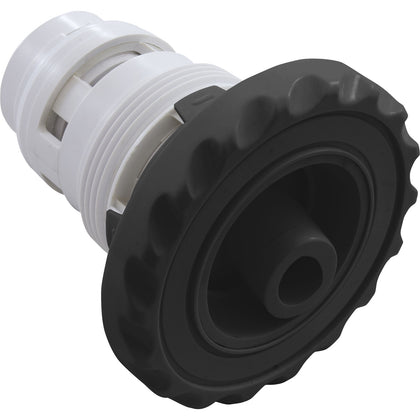 CMP 25591-224-000 Spa Master black scalloped rotational jet internal with 3.5 in. flange