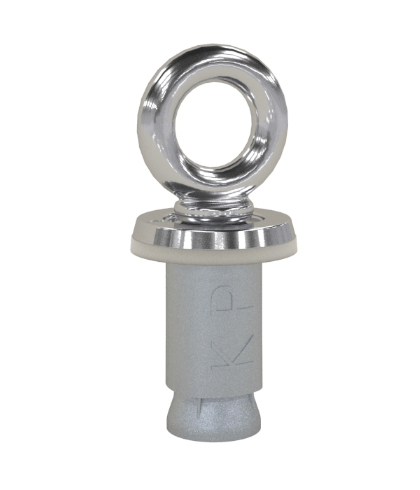 Perma-Cast PI-74 chrome plated bronze rope eye with lead sleeve