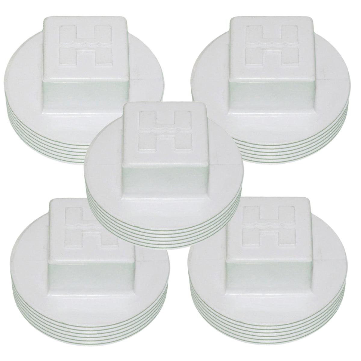 Hayward SPX1053Z1 2 inch MPT plastic pipe plug, pack of five